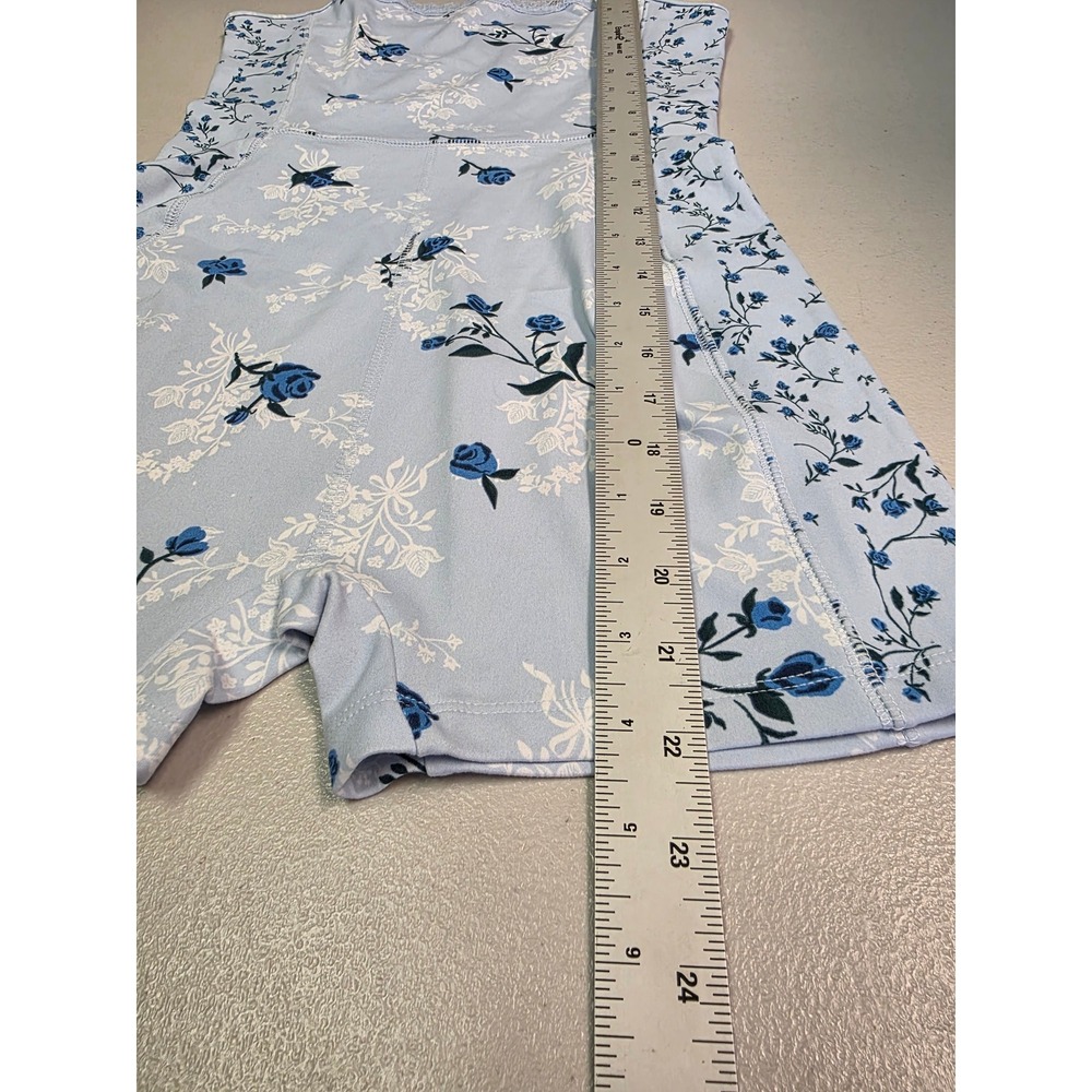 Wild Fable ButterBliss Floral Romper Light‎ Blue Lace Trim Small - Picture 7 of 8